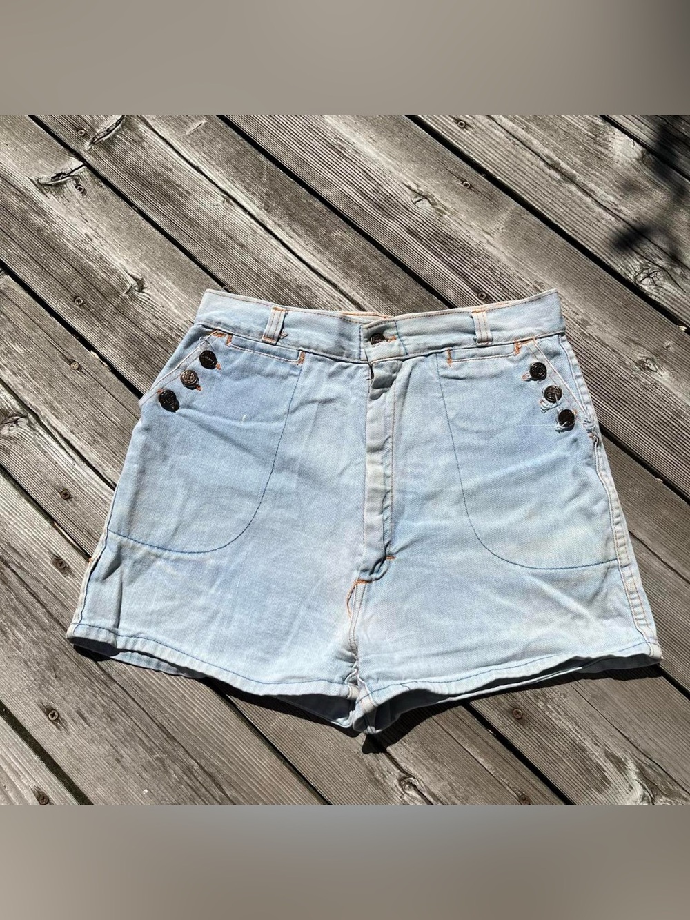 Kmart light wash denim 90s high waisted shorts